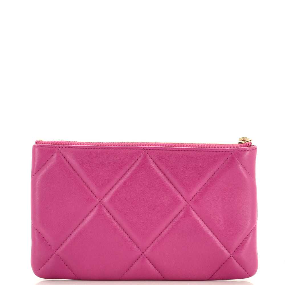 CHANEL 19 O Case Pouch Quilted Lambskin Small - image 4