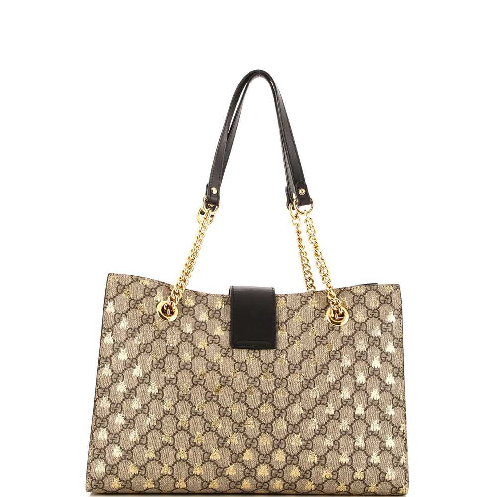 GUCCI Padlock Chain Tote Printed GG Coated Canvas… - image 3