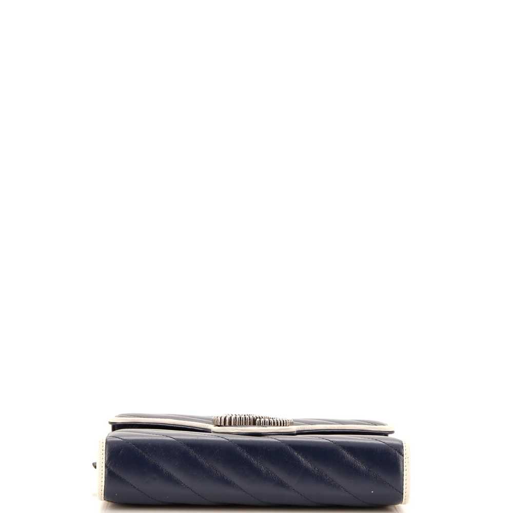 GUCCI GG Marmont Chain Wallet Diagonal Quilted Le… - image 4