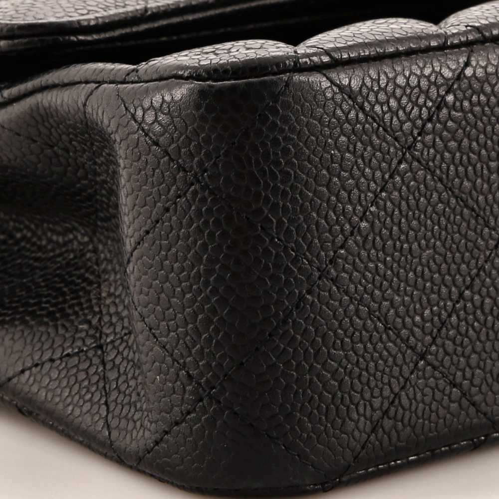 CHANEL Classic Double Flap Bag Quilted Caviar Med… - image 6