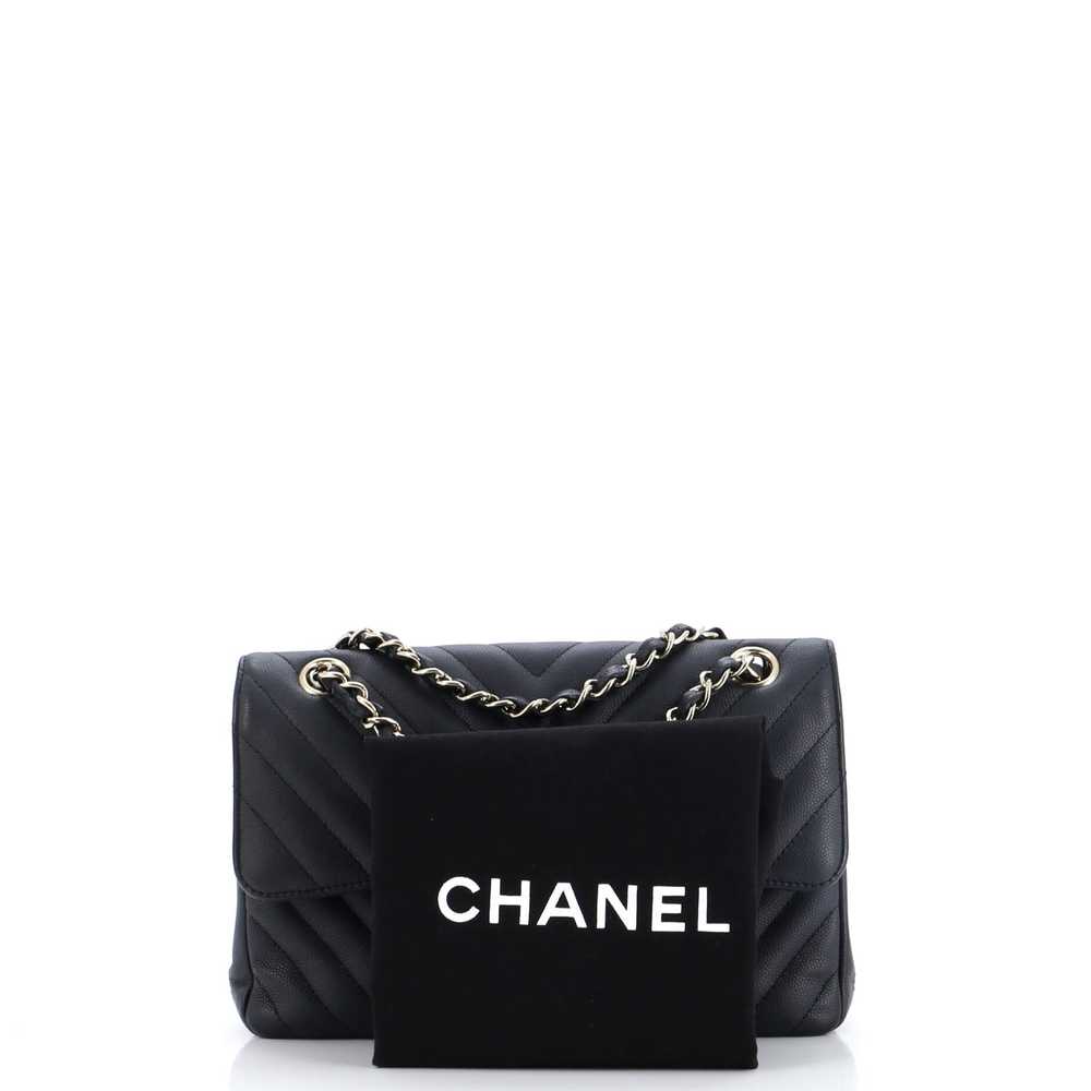 CHANEL Classic Double Flap Bag Chevron Caviar Sma… - image 2