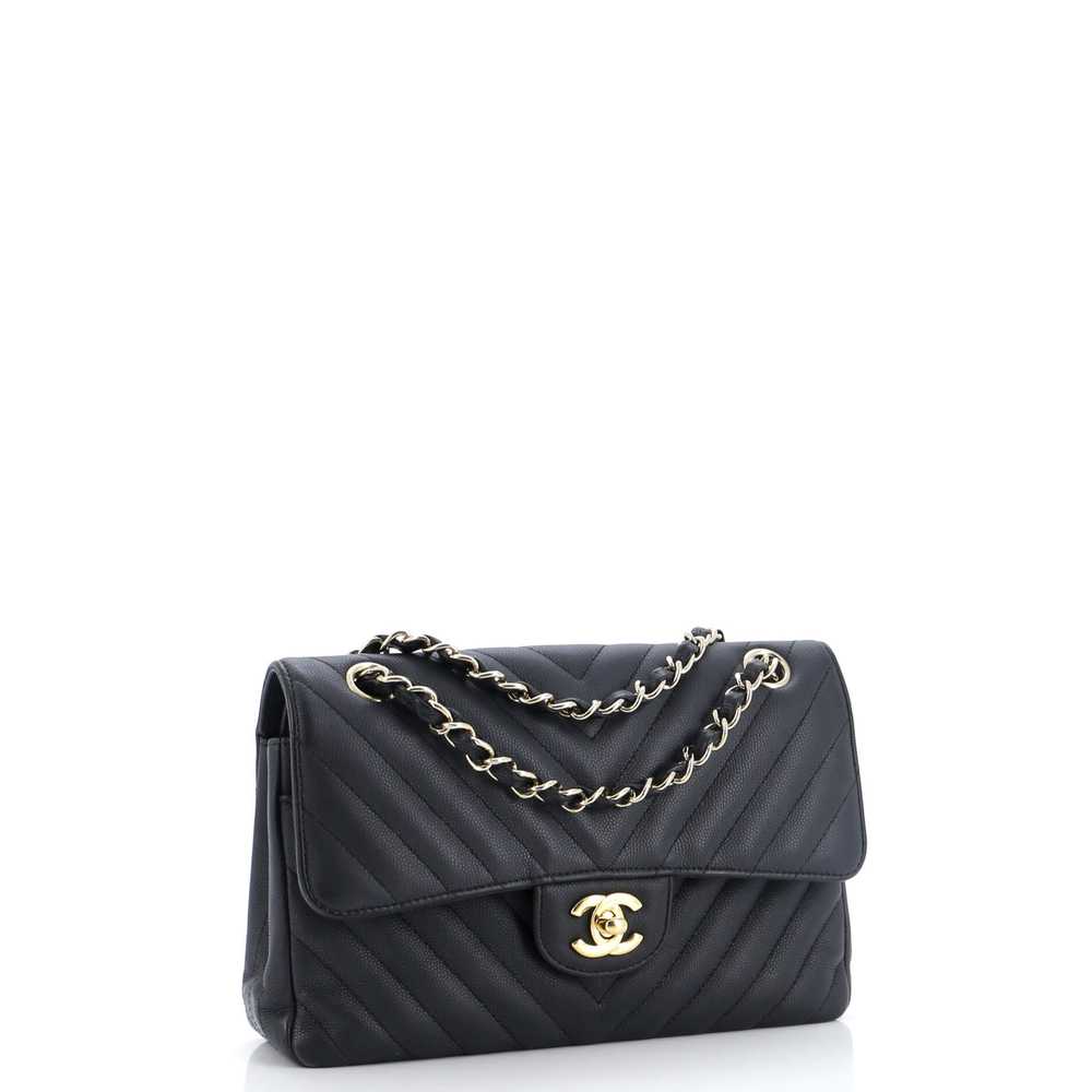 CHANEL Classic Double Flap Bag Chevron Caviar Sma… - image 3