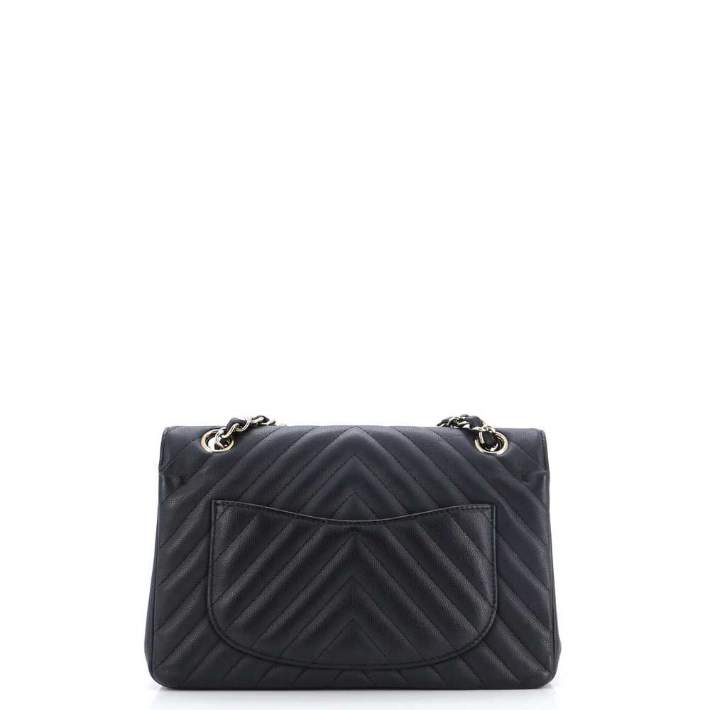 CHANEL Classic Double Flap Bag Chevron Caviar Sma… - image 4