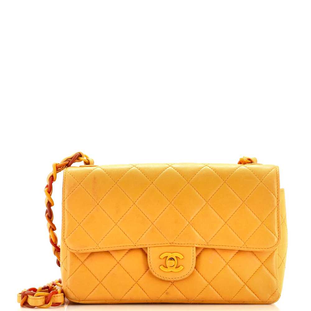 CHANEL Vintage Resin Chain CC Flap Bag Quilted La… - image 1