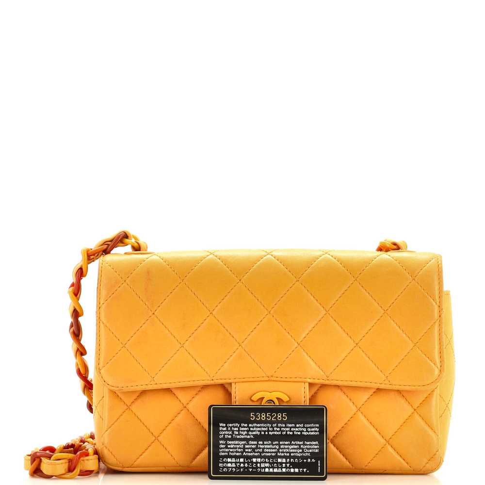 CHANEL Vintage Resin Chain CC Flap Bag Quilted La… - image 2