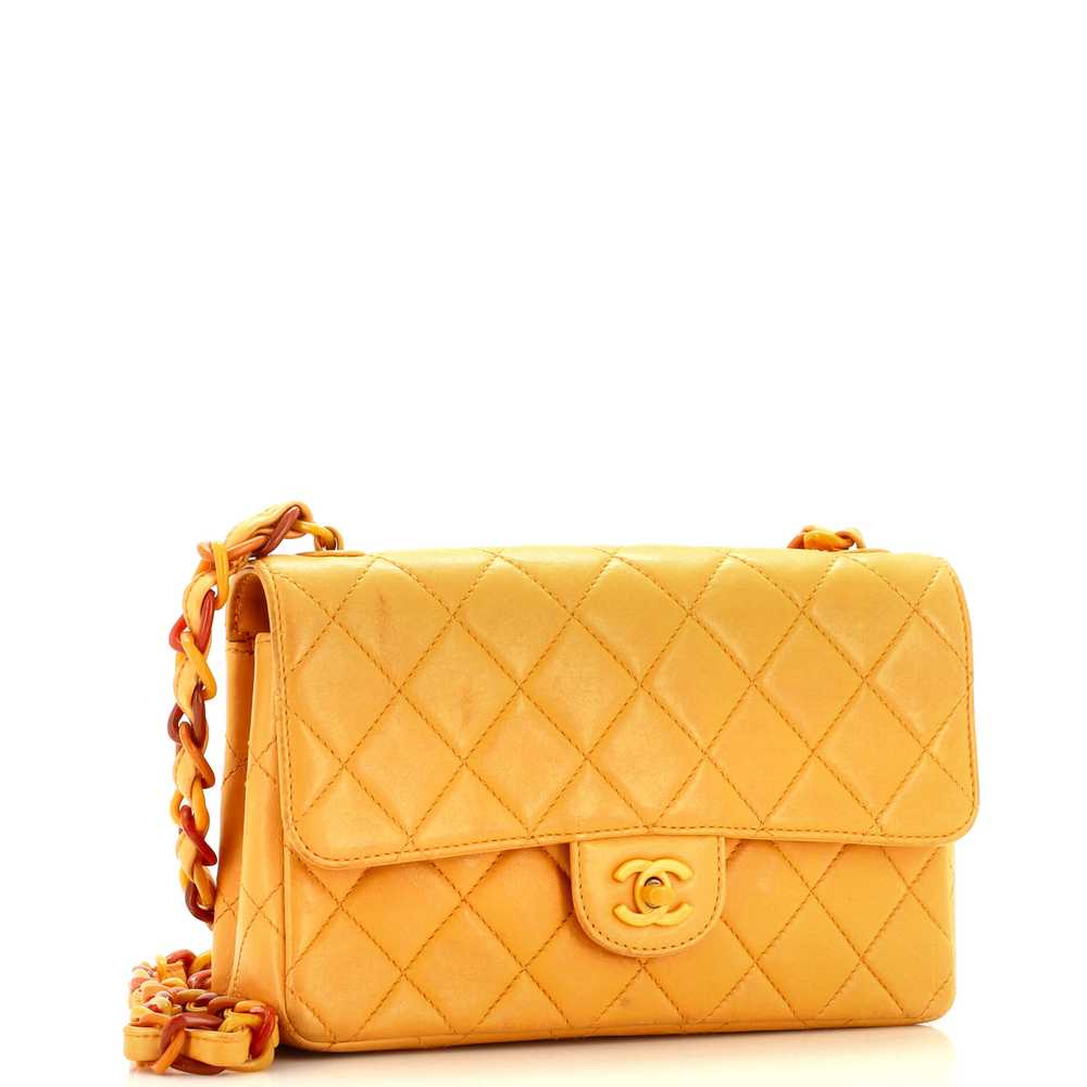 CHANEL Vintage Resin Chain CC Flap Bag Quilted La… - image 3