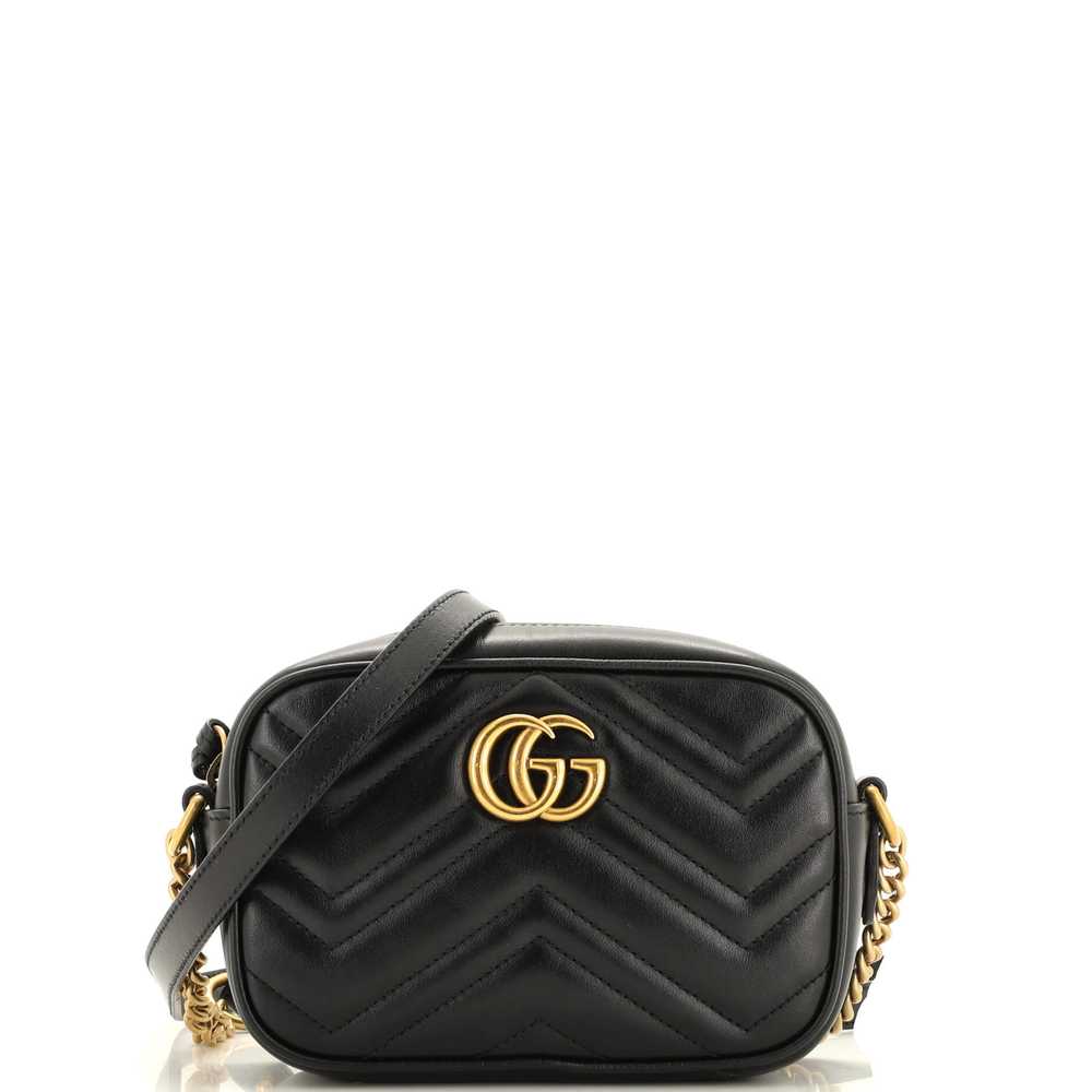 GUCCI GG Marmont Shoulder Bag Matelasse Leather M… - image 1