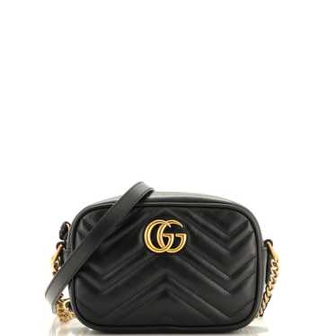 GUCCI GG Marmont Shoulder Bag Matelasse Leather M… - image 1