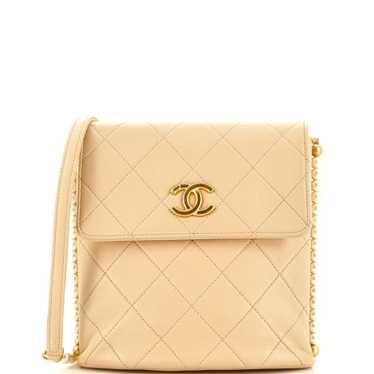 CHANEL About Pearls Flap Hobo Quilted Calfskin Sm… - image 1