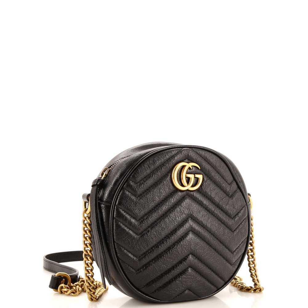 GUCCI GG Marmont Round Shoulder Bag Matelasse Lea… - image 2