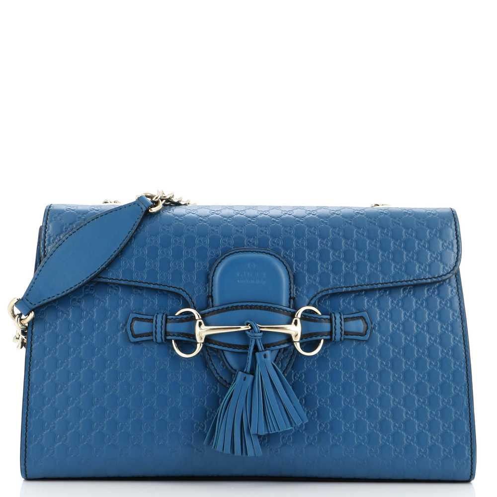 GUCCI Emily Chain Flap Bag Microguccissima Leathe… - image 1