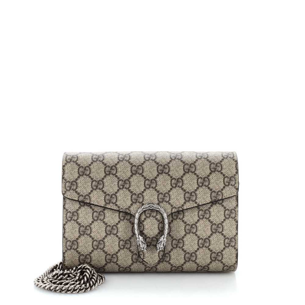 GUCCI Dionysus Chain Wallet GG Coated Canvas Small - image 1