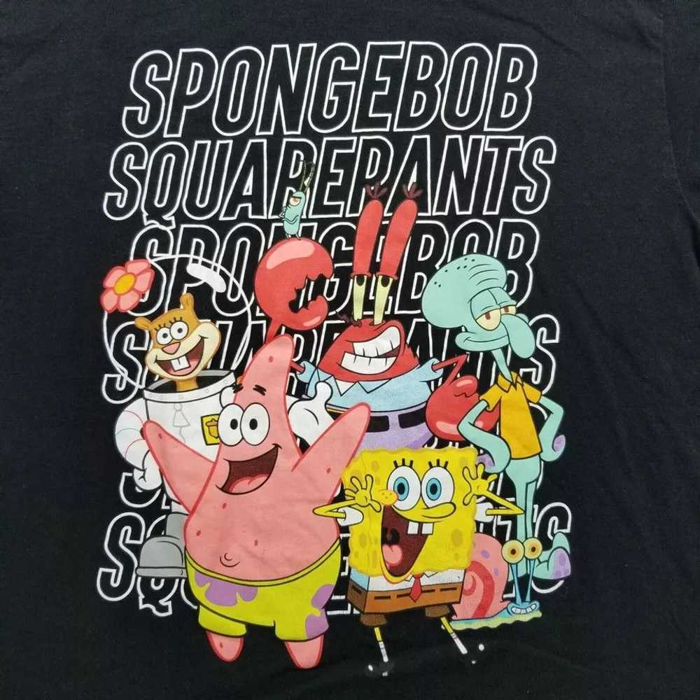 Nickelodeon SpongeBob Shirt Mens Large Black Shor… - image 2