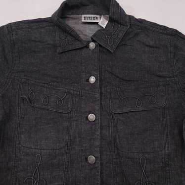 Chicos Chicos Design Button Up Denim Shirt Womens 