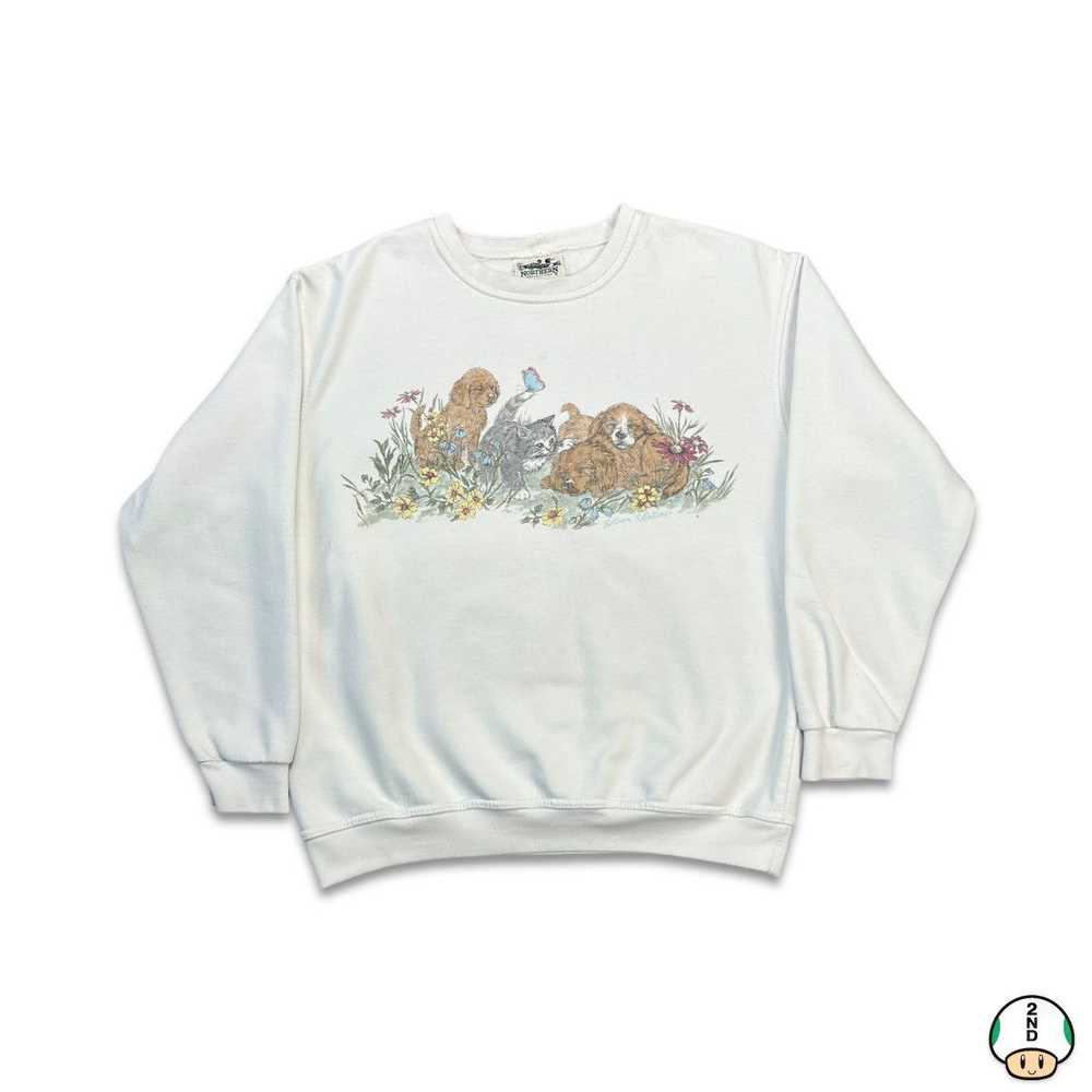 Animal Tee × Streetwear × Vintage Vintage 90s Dog… - image 1