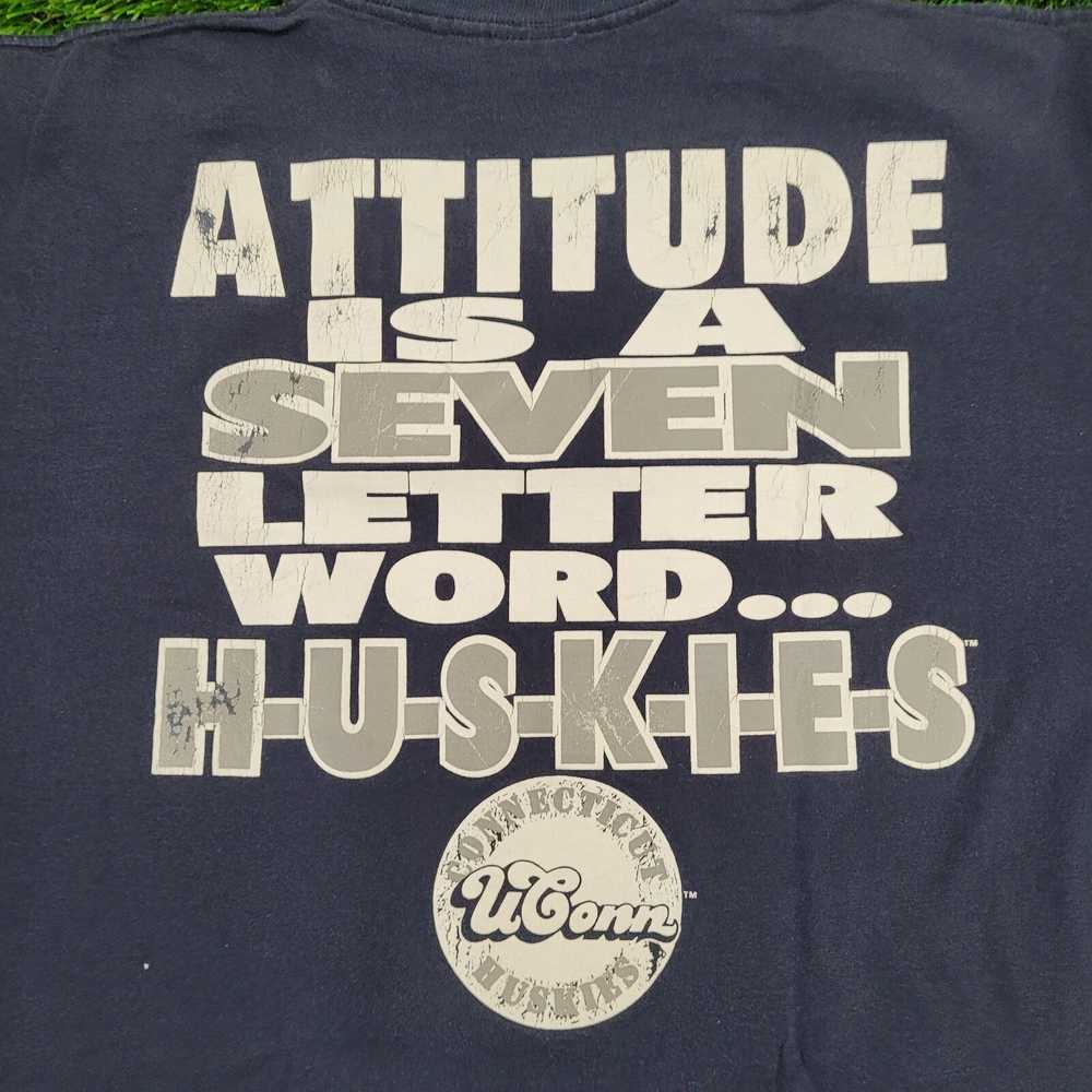 Vintage Vintage 90s UCONN Huskies Shirt XL 23x28 … - image 10