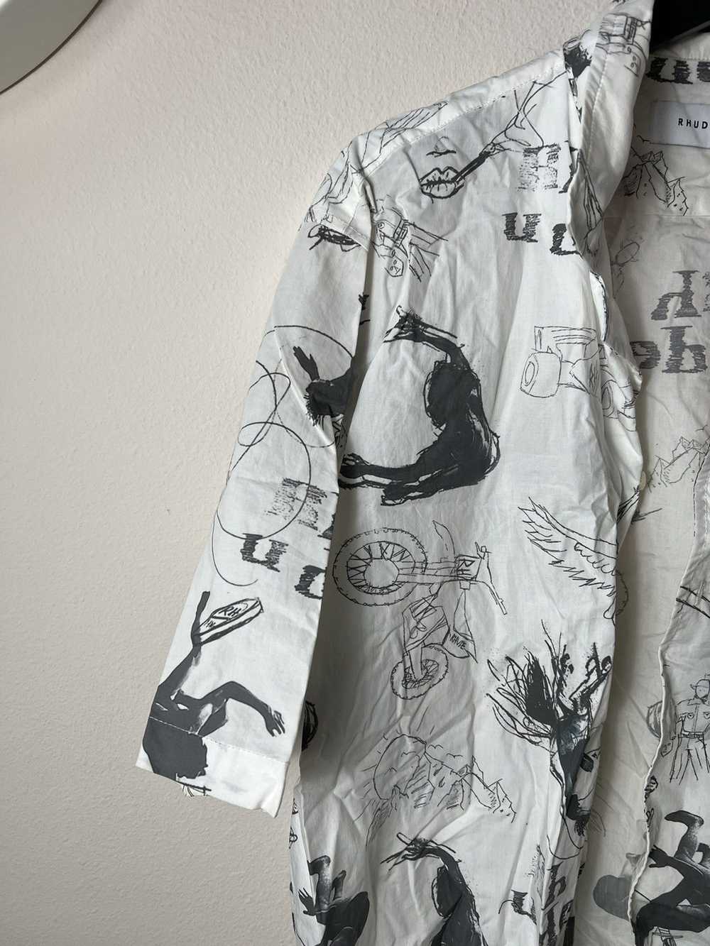 Rhude Rhude Doodle Button Up Shirt - image 3