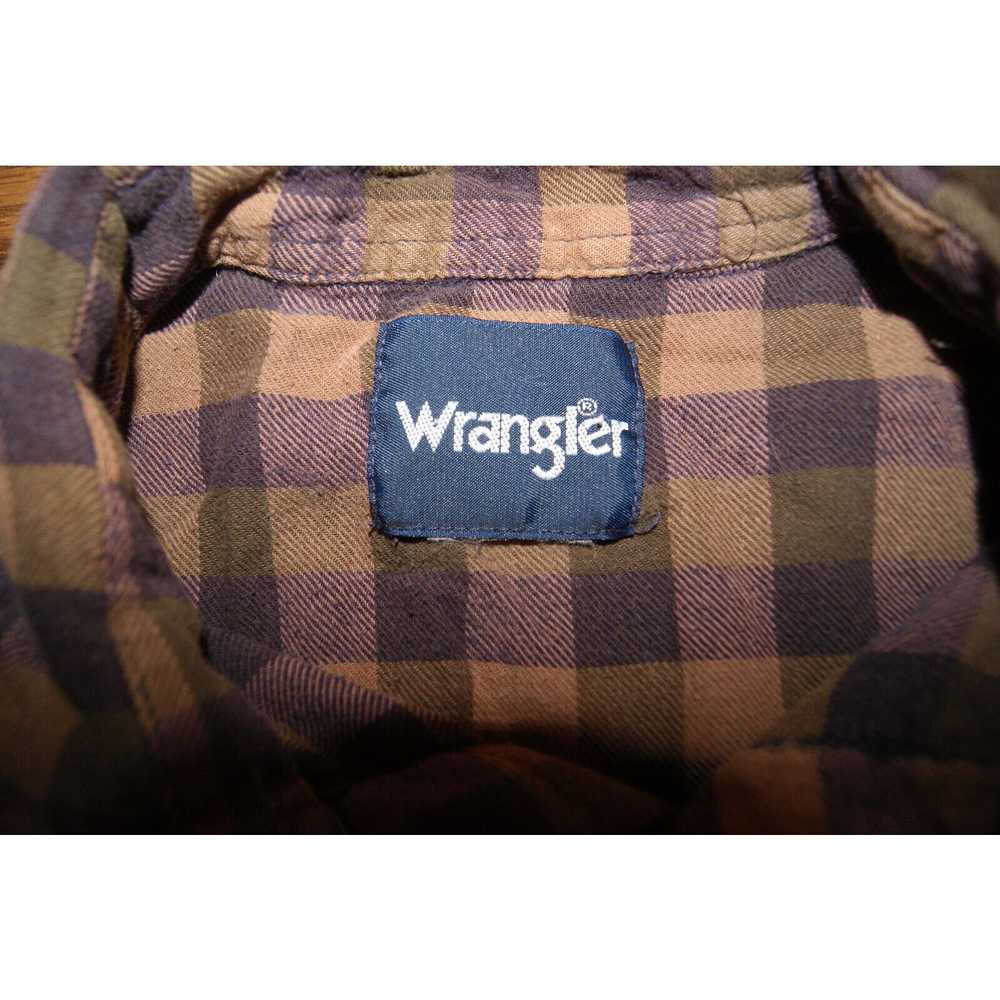 Wrangler VTG Wrangler Shirt Mens XL Plaid Flannel… - image 2