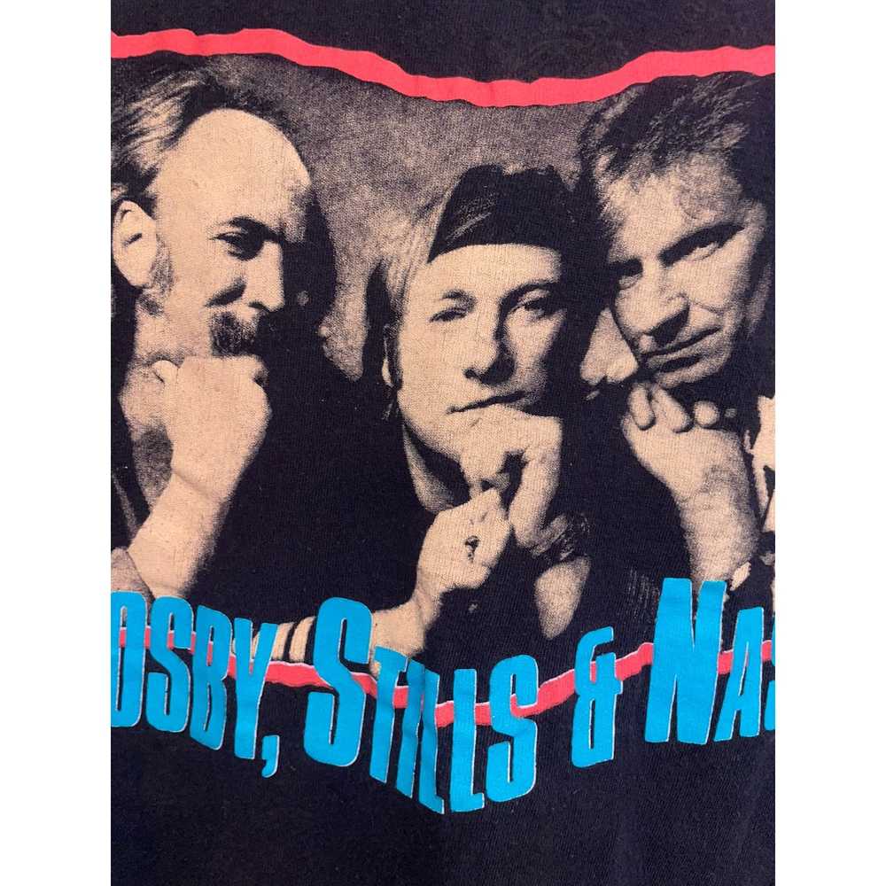 Hanes 1988 Crosby Stills & Nash Band Music Shirt … - image 3