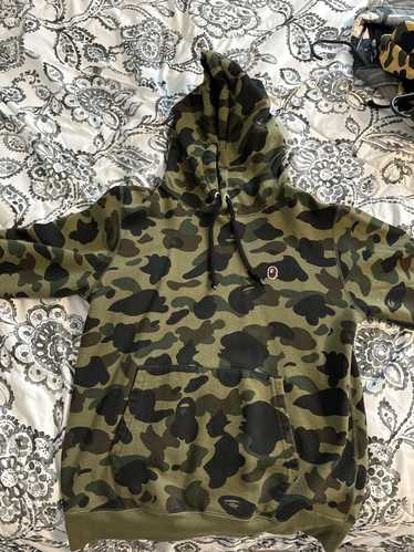 Bape Bape pullover hoodie dark green camo