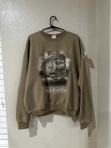 Designer Vintage bass fishing crewneck