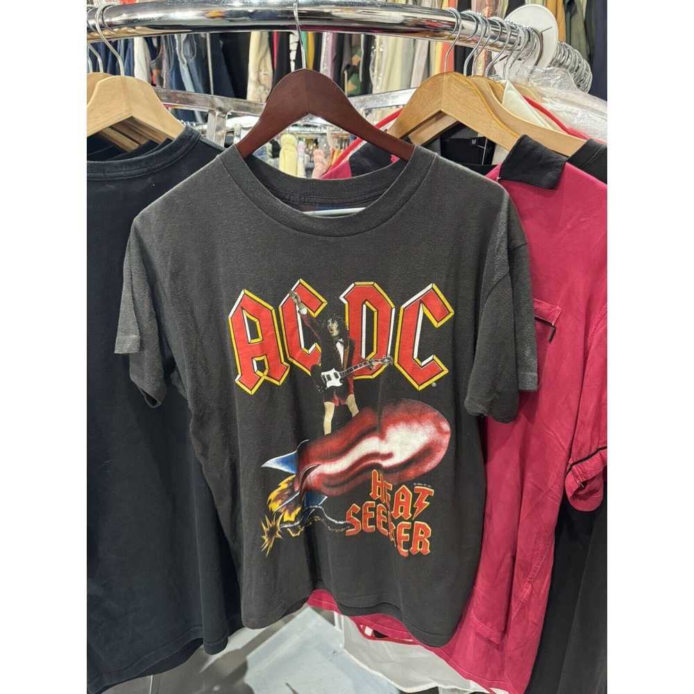 Sneakers VTG 1988 ACDC Heat Seeker World Tour Dou… - image 1