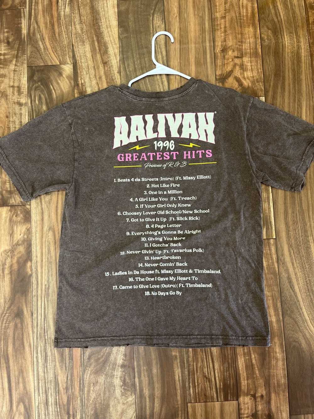 Streetwear Aaliyah Greatest Hits Tee - image 2