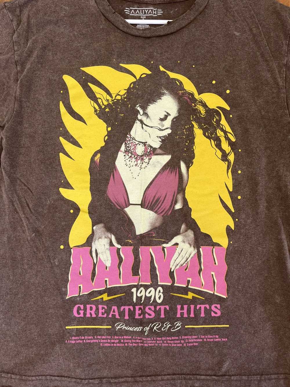 Streetwear Aaliyah Greatest Hits Tee - image 4