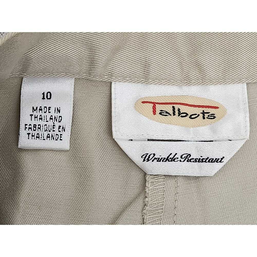 Other Talbots Tan Beige Flat Front Dress Pant 10 … - image 4