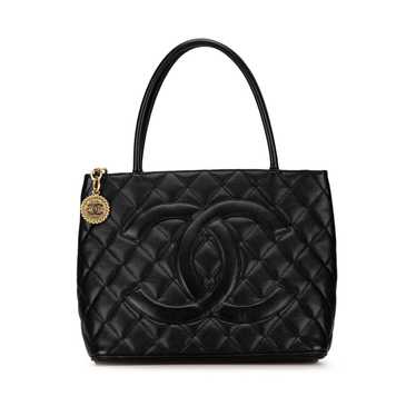 Chanel CHANEL Caviar Medallion Tote Black - image 1