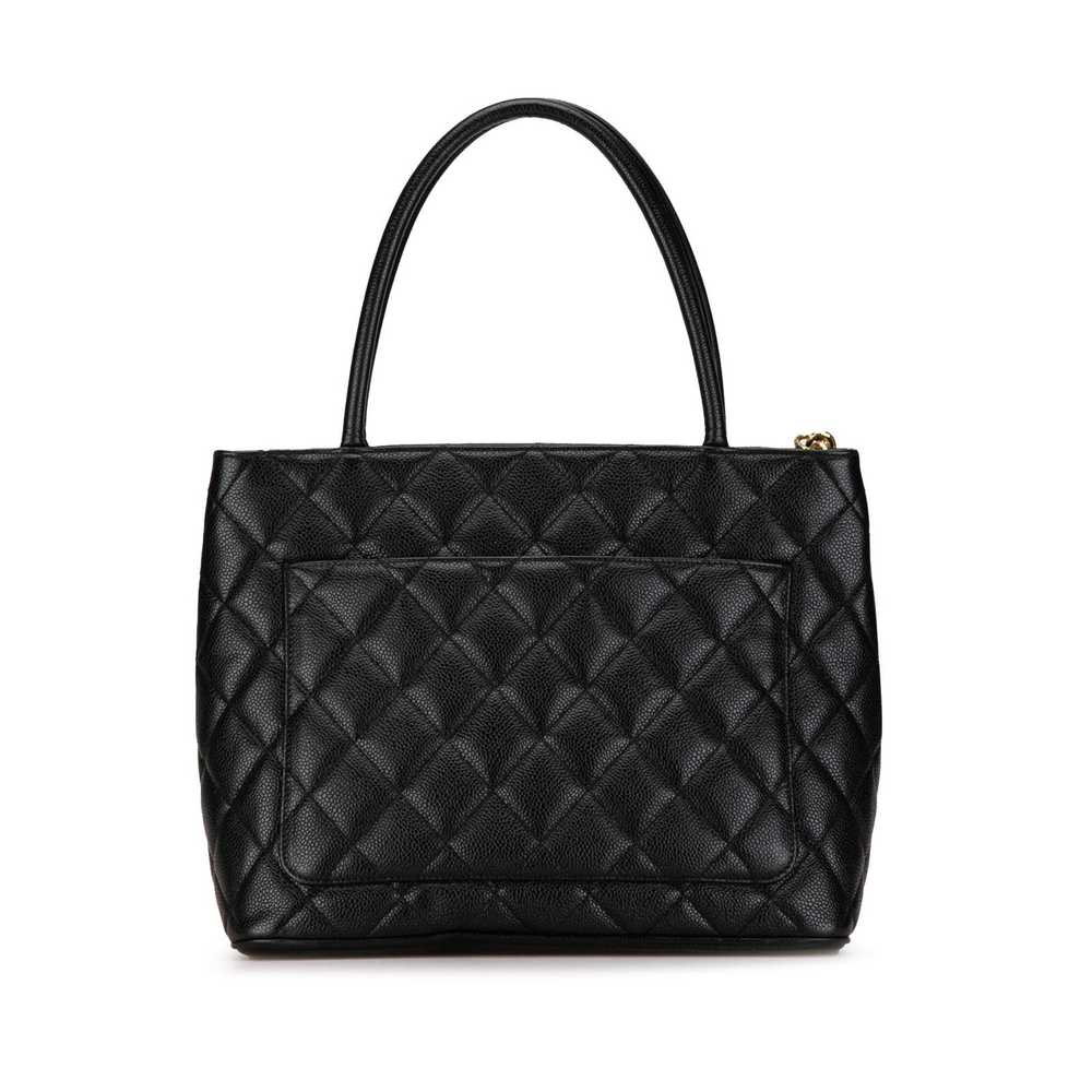 Chanel CHANEL Caviar Medallion Tote Black - image 4