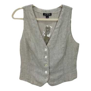 J.Crew Linen short vest