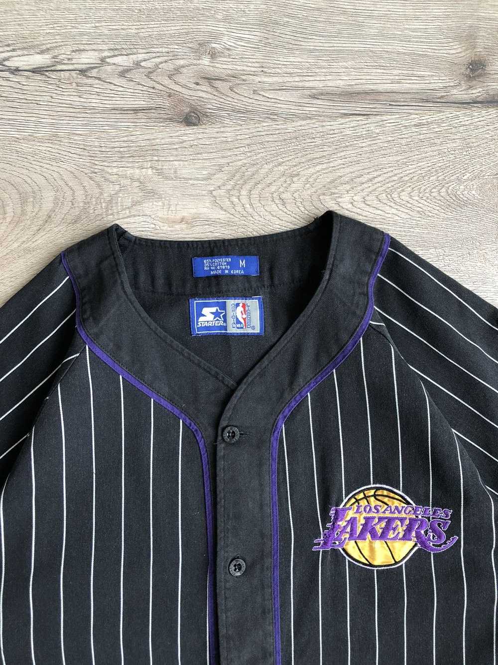 L.A. Lakers × NBA × Vintage LA Lakers Starter 90s… - image 3