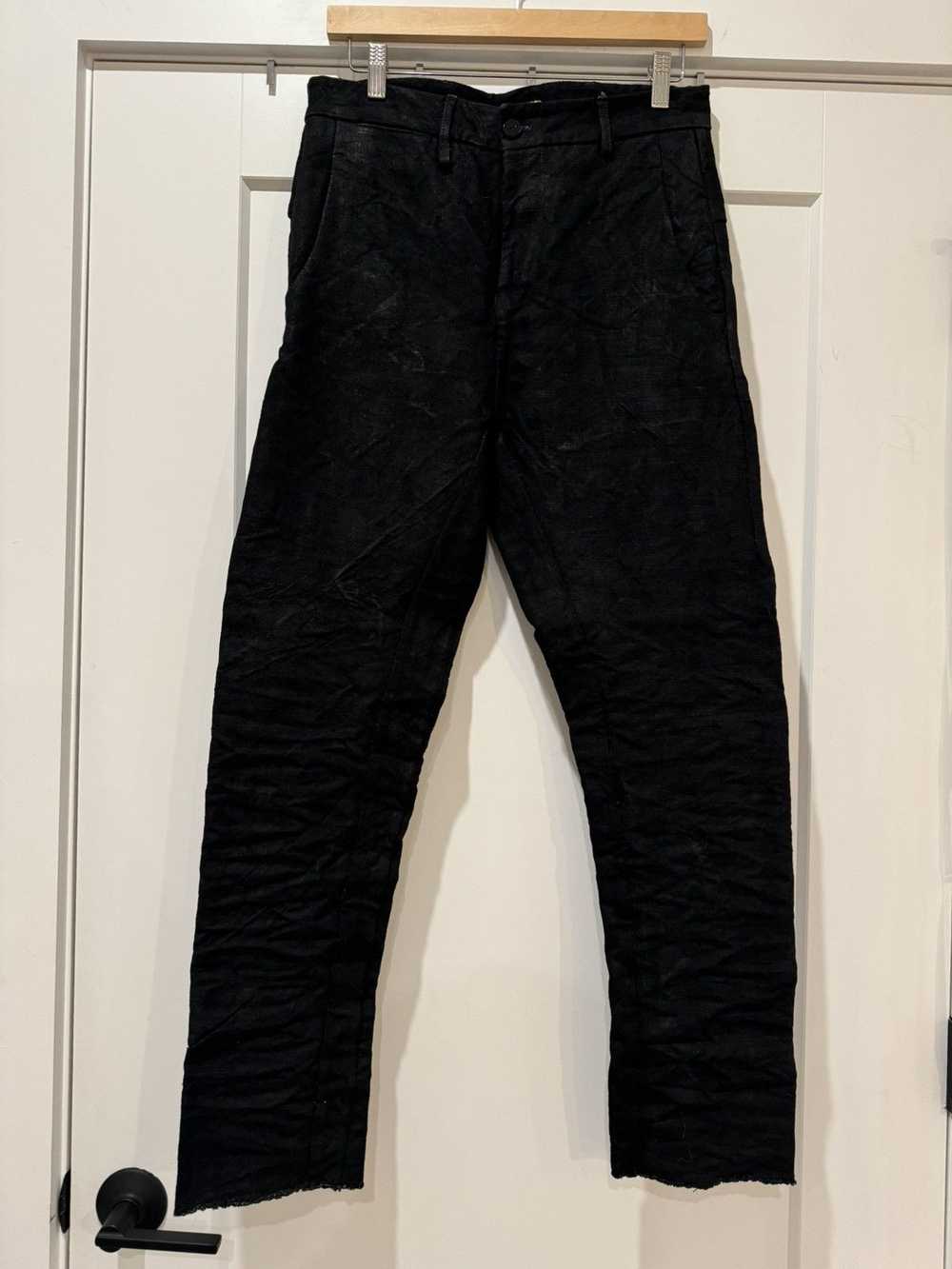 Layer-0 Crumpled 5 Pocket Pants BLACK - image 1