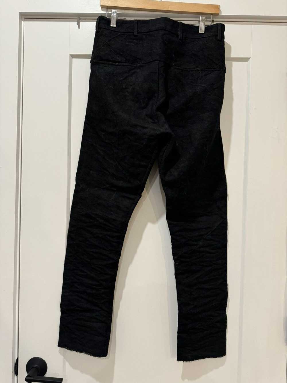 Layer-0 Crumpled 5 Pocket Pants BLACK - image 2