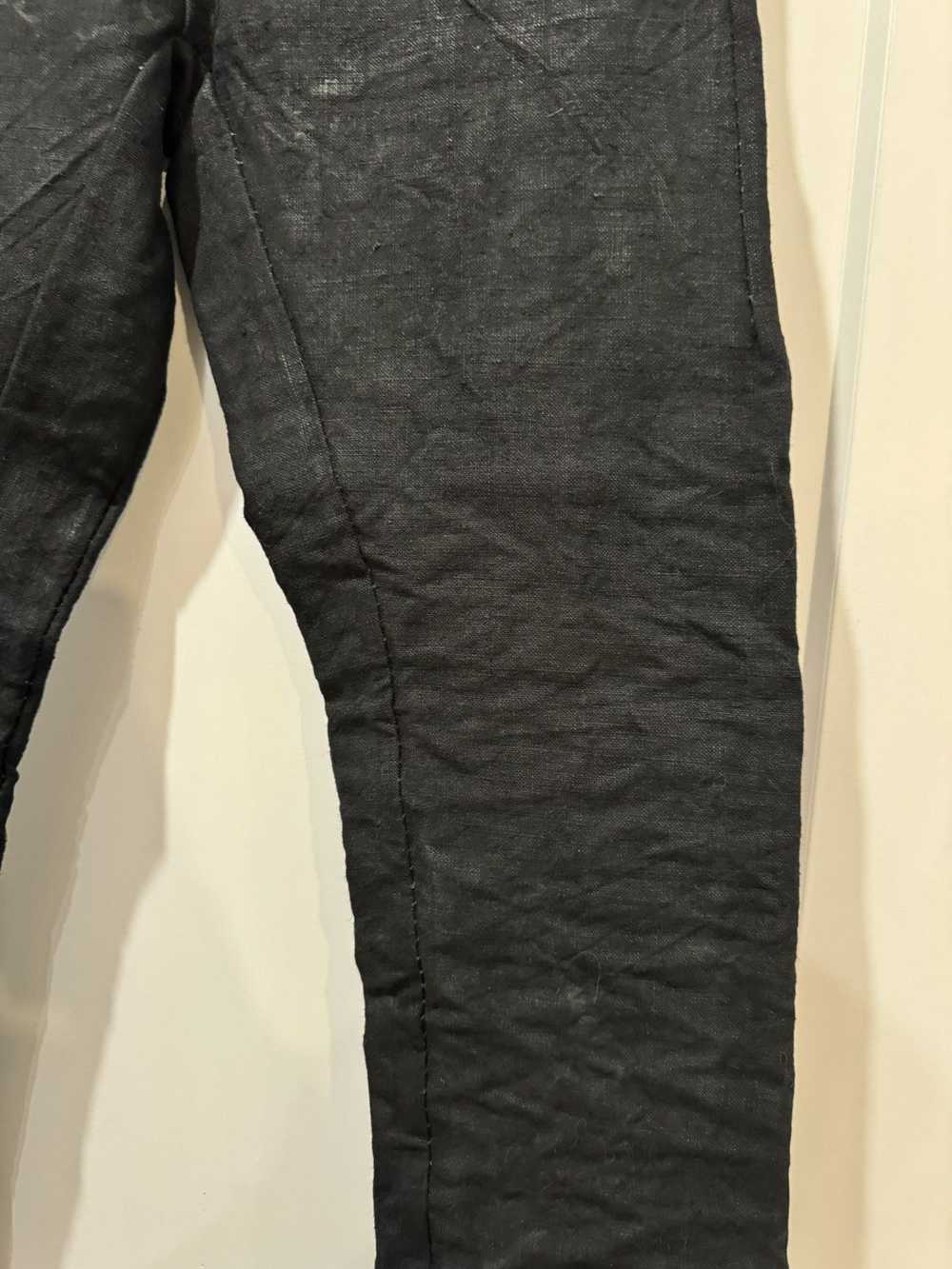 Layer-0 Crumpled 5 Pocket Pants BLACK - image 3