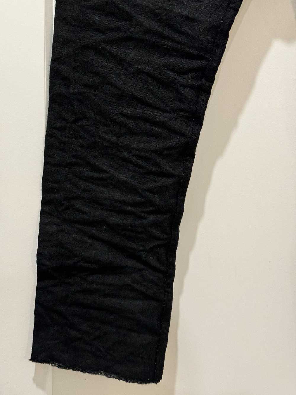 Layer-0 Crumpled 5 Pocket Pants BLACK - image 5