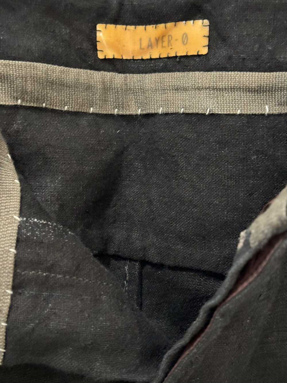 Layer-0 Crumpled 5 Pocket Pants BLACK - image 6