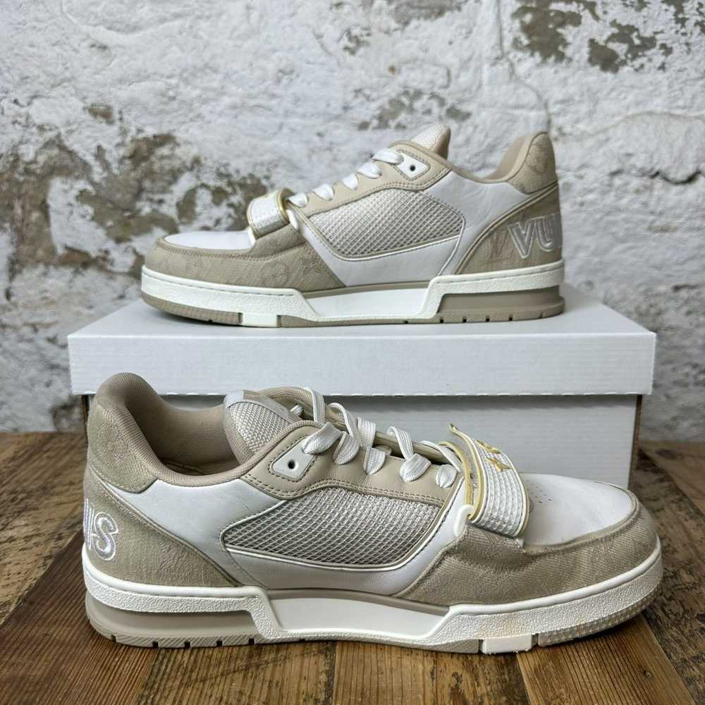 Louis Vuitton Louis Vuitton Beige White Trainer L… - image 2