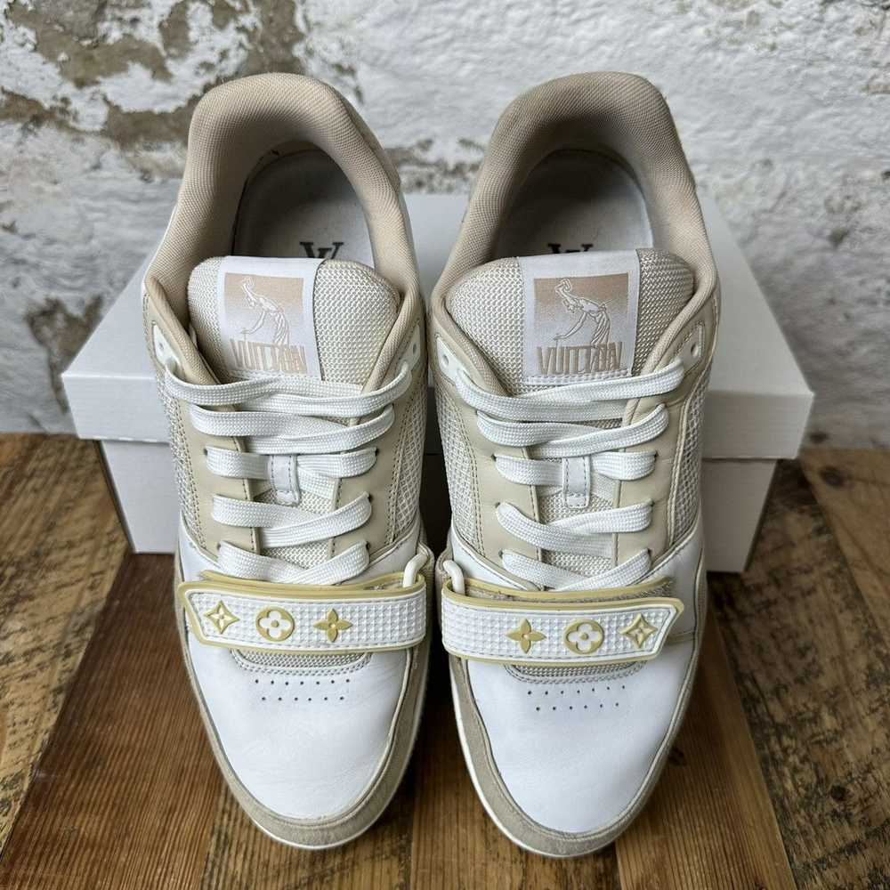 Louis Vuitton Louis Vuitton Beige White Trainer L… - image 3