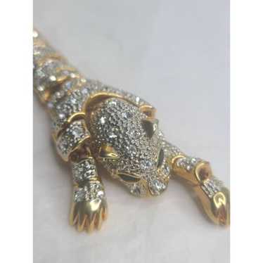 Vintage articulated rhinestone panther - Gem