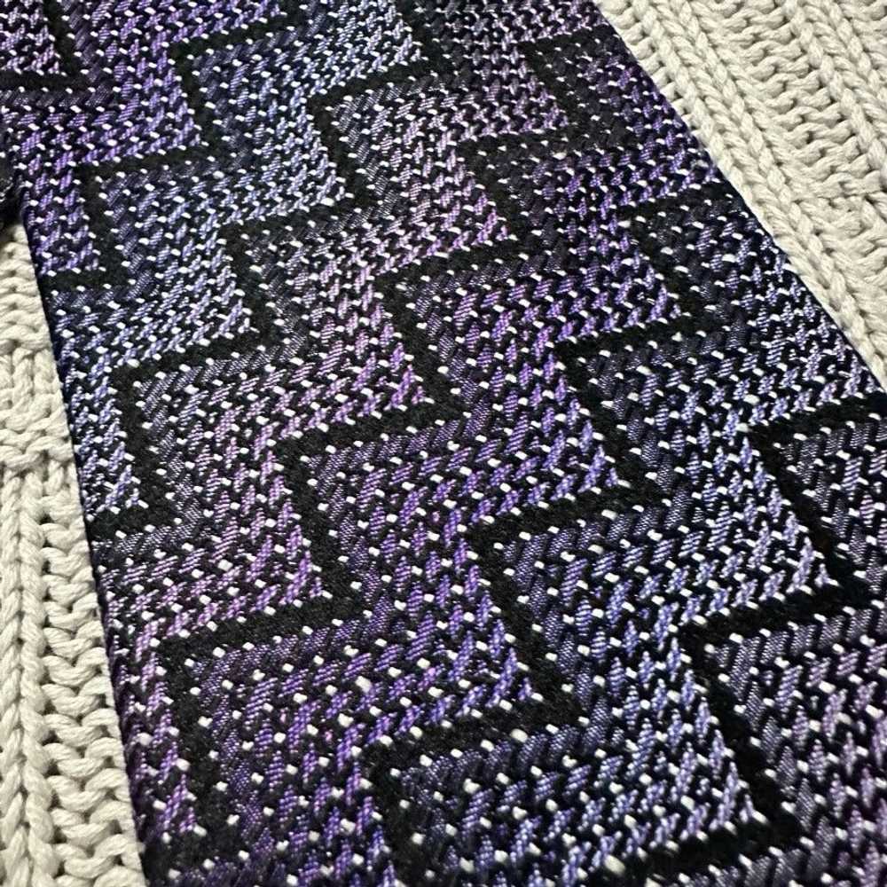 Missoni Missoni purple chevron geometric silk tie - image 2