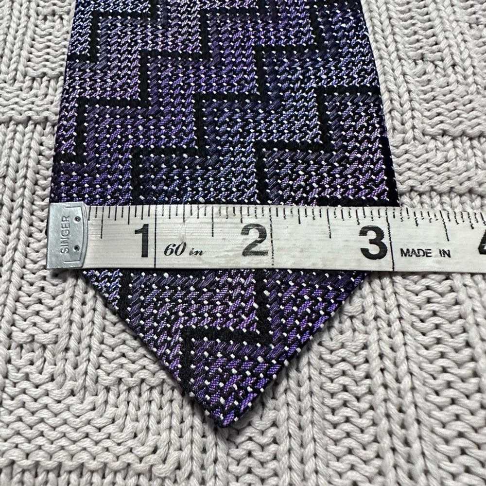 Missoni Missoni purple chevron geometric silk tie - image 5