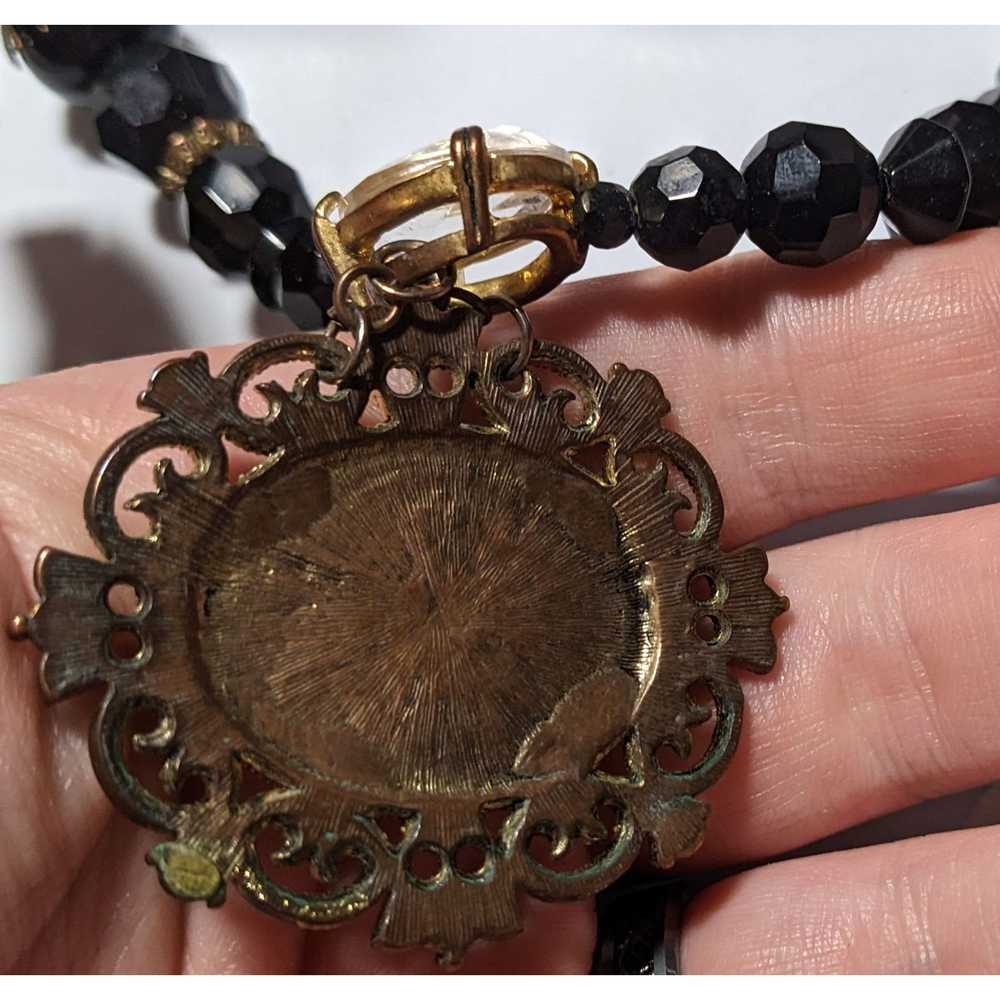 Other Upcycled Vintage Victorian Gemmed Necklace - image 7