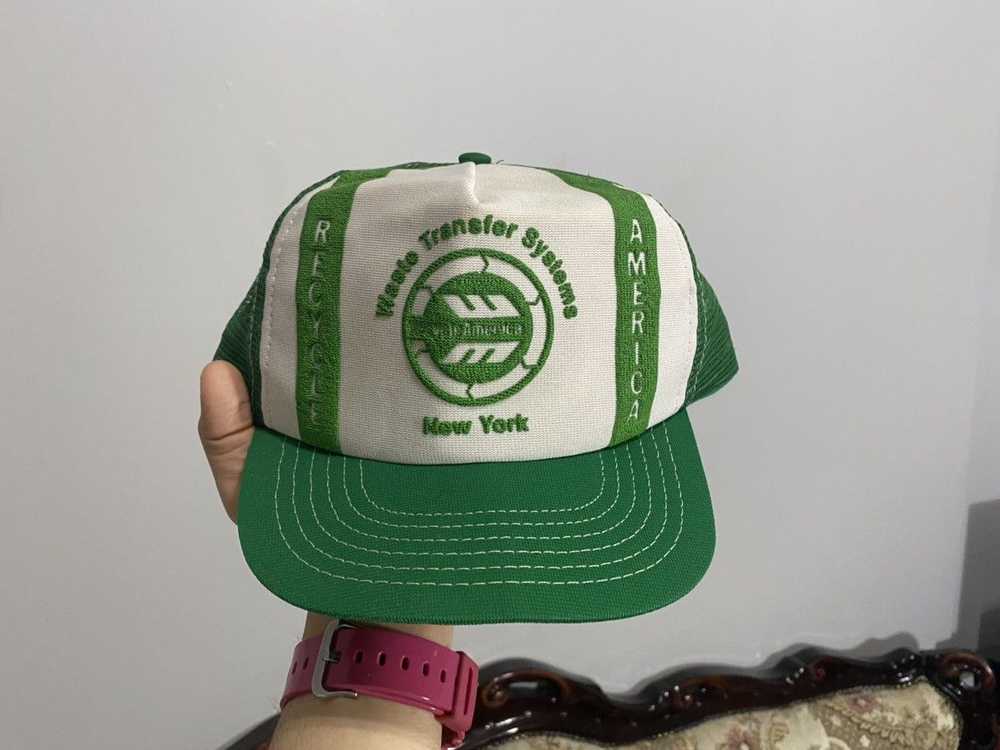 Vintage Vintage 80s Recycle Trucker Hat - image 1