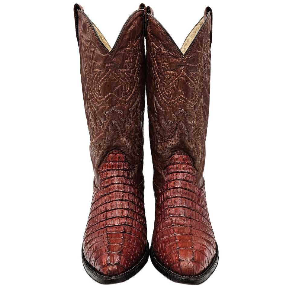 Other Vintage Montana Exotic Caiman Tail Cut Cowb… - image 12