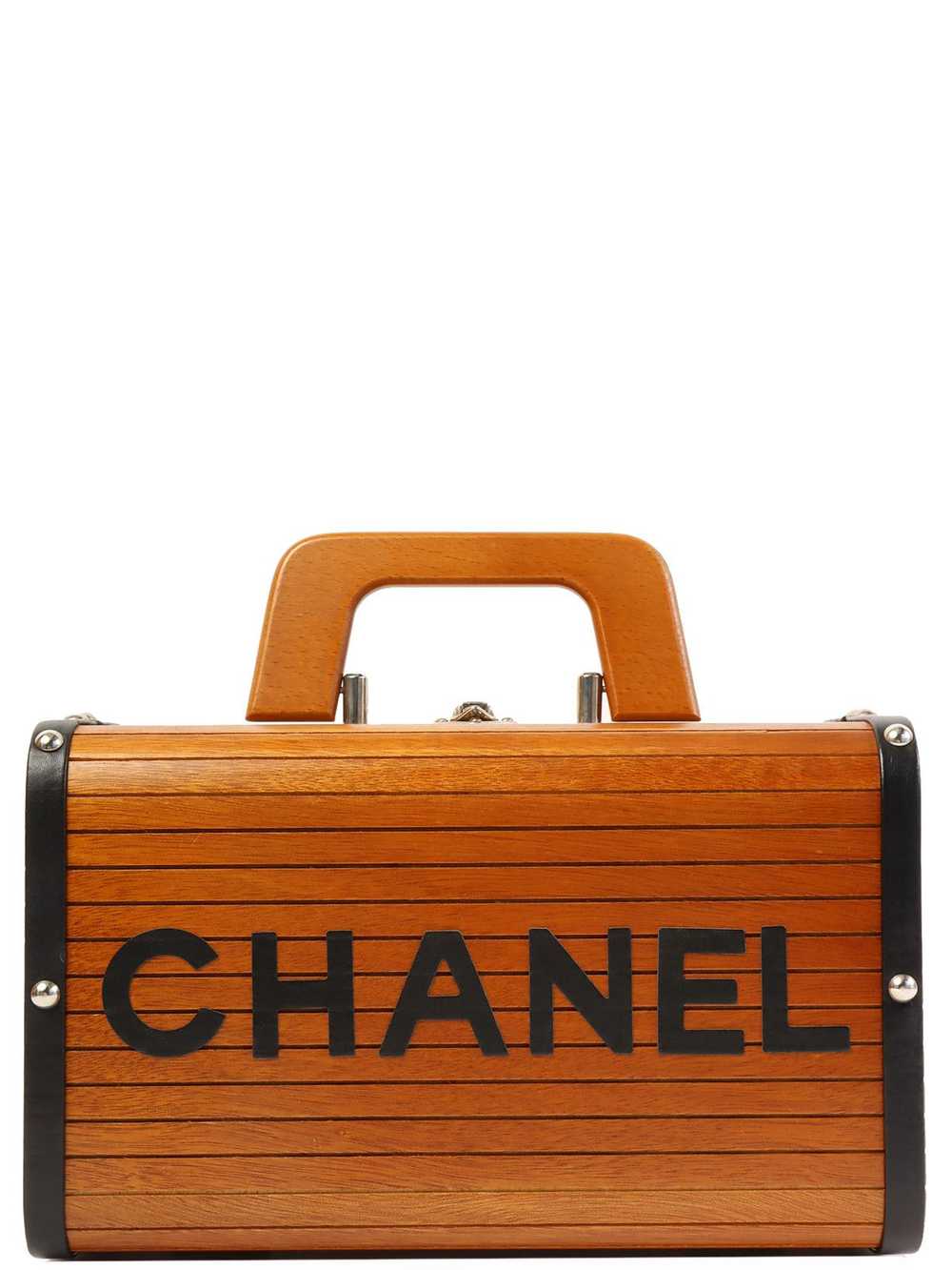 Chanel CHANEL Around 1995 Made Wood Cc Mark Logo … - image 1