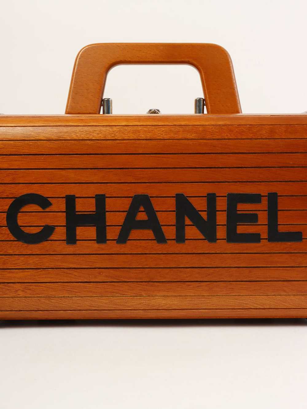 Chanel CHANEL Around 1995 Made Wood Cc Mark Logo … - image 6