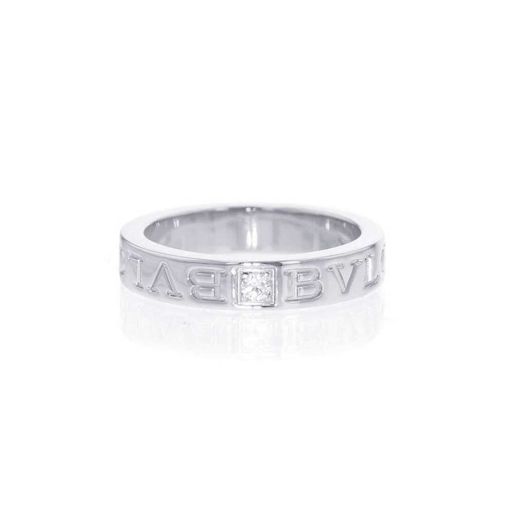 Bvlgari BVLGARI Ring Double Diamond 1P K18WG Size - image 1