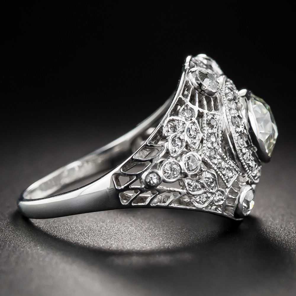 Edwardian/Art Deco Diamond Ring - image 3